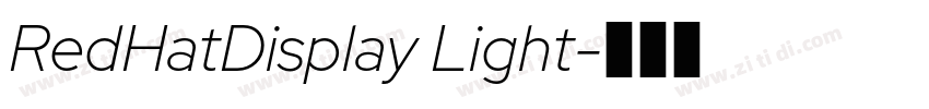 RedHatDisplay Light字体转换 RedHatDisplay Light字体转换